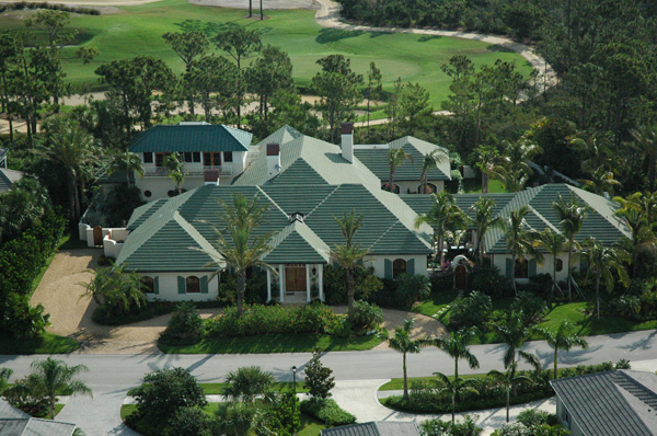 Ariel Shot of Jupiter Luxury Golf Home