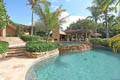 beautiful pool view of this Jupiter oceanfront estate