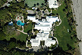 Ariel shot of the entire oceanfront estate